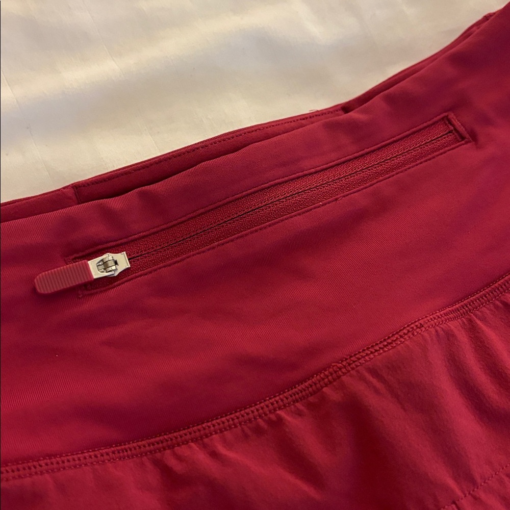 Lululemon Speed Up MR Shorts Lined graphic size 2 Pomegranate - Picture 6 of 8